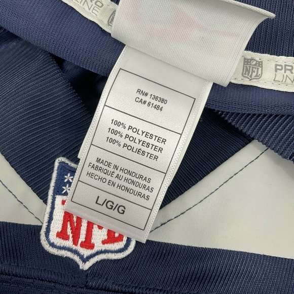 NFL Pro Line Jersey Sz Large Seattle Seahawks Chris Carson #32 Dark Navy Nwot - Picture 7 of 9